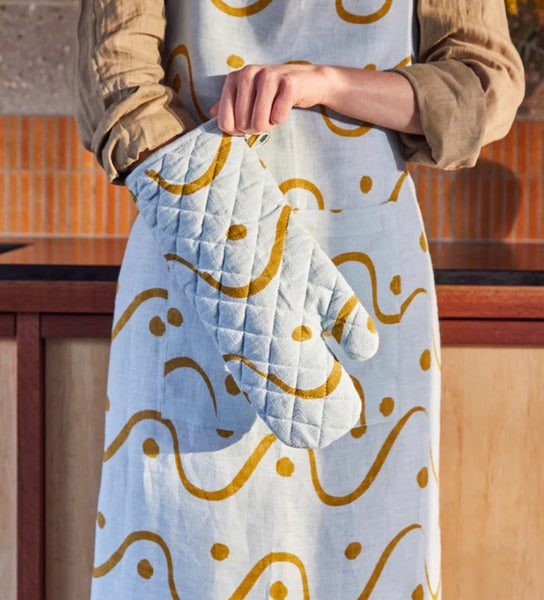 Whitewash Oven Mitt by mosey me