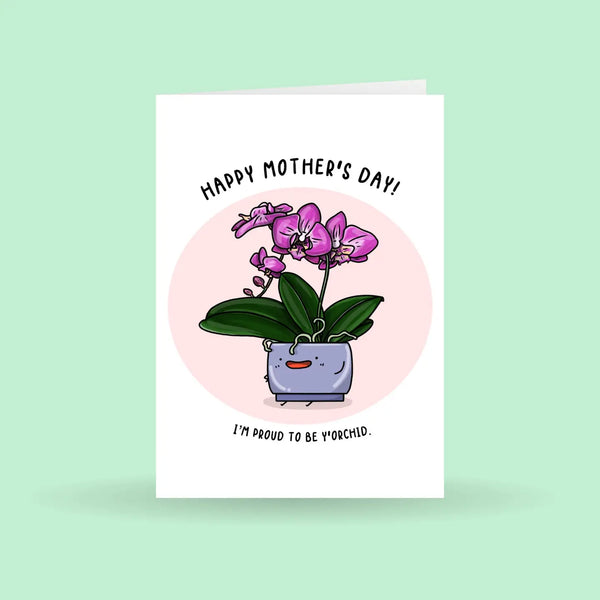 Mother’s Day (Orchid plant) greeting card