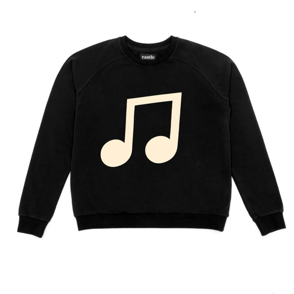 MUSICAL SWEATER Black - Castle and things sz14
