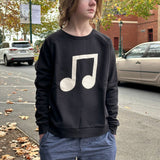 MUSICAL SWEATER Black - Castle and things sz18