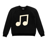 MUSICAL SWEATER Black - Castle and things sz12
