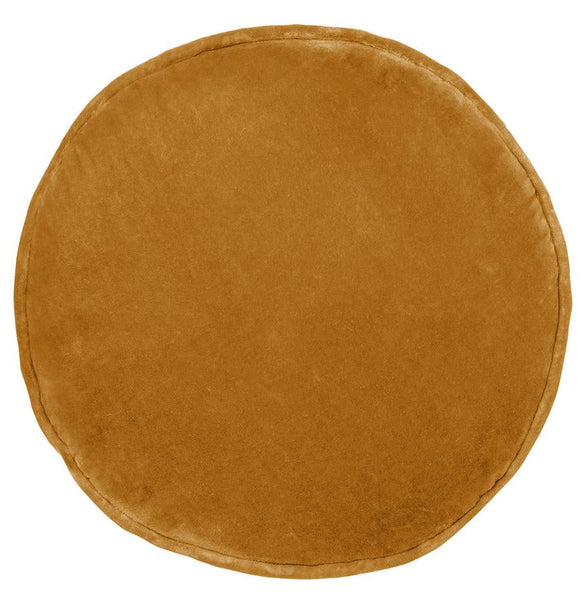 BUTTERSCOTCH PENNY ROUND CUSHION with insert