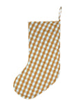 Honey Blue Seersucker Stocking by Mosey Me