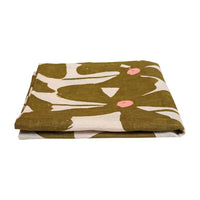 Olive Poppy Tablecloth by Mosey Me