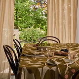 Olive Poppy Tablecloth by Mosey Me